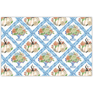 Autumn Feast Pumpkin And Hydrangea Placemats
