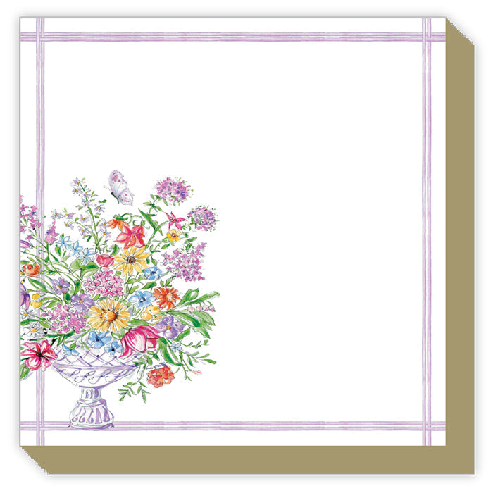 Lavender Botanical Vase Luxe Notepad