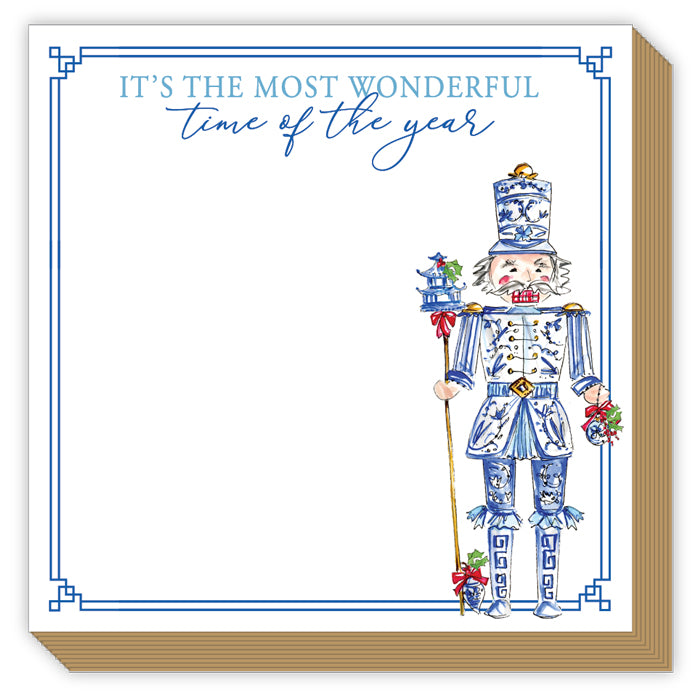 Its The Most Wonderful Time Nutcracker Luxe Notepad