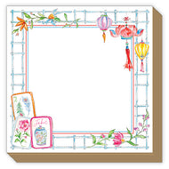 Mahjong Lantern & Ginger Jar Luxe Notepad