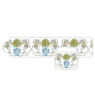 Christmas Citrus Staffordshire Dog Napkin Ring