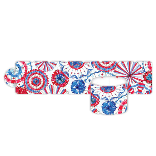 Red White & Blue Bunting Napkin Ring