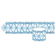 Blue Rattan Swirl Napkin Rings