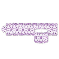 Lavender Rattan Swirl Napkin Rings