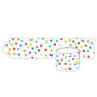 Hand Painted Colorful Polka Dots Napkin Rings