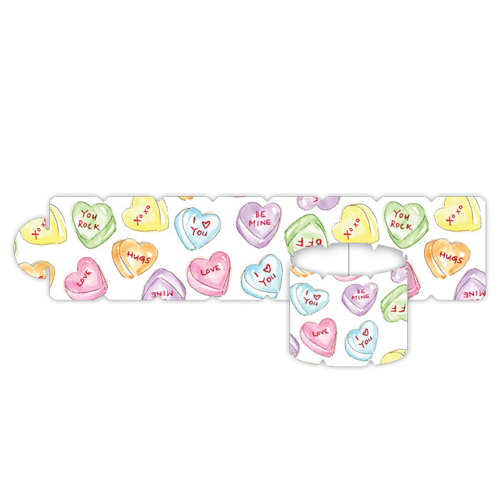 Colorful Candy Conversation Hearts Napkin Ring