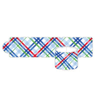 Blue Red and Green Plaid Napkin Rings