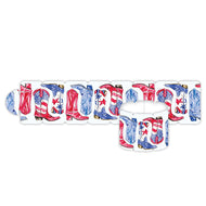 Patriotic Boots Red White and Blue Napkin Ring