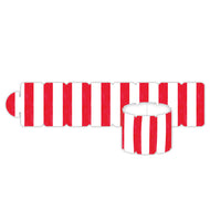 Vertical Red Stripes Napkin Ring