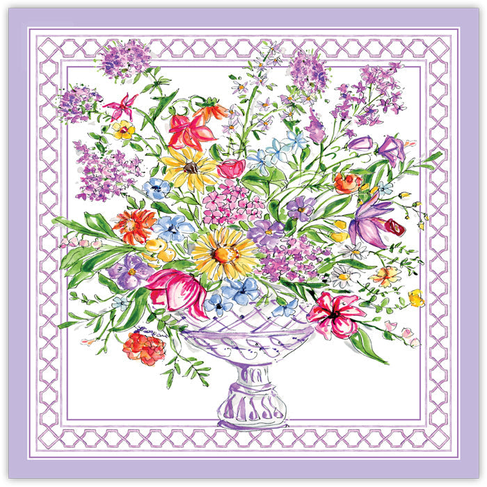 Lavender Botanical Vase Square Placemat