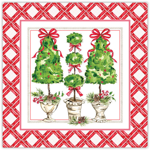 Traditional Pine Topiaries Square Placemats