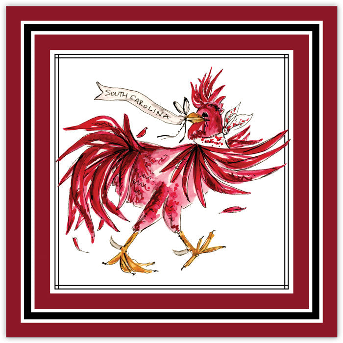 Maroon And BlackGamecock Square Placemats