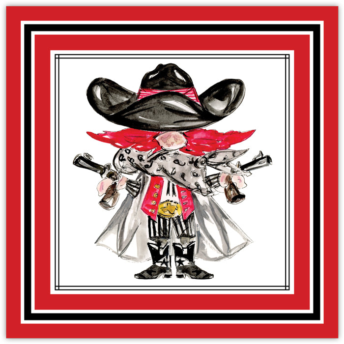 Raider Red and Black Square Placemats