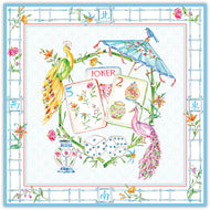 Mahjong Parasol & Peacock Square Placemats