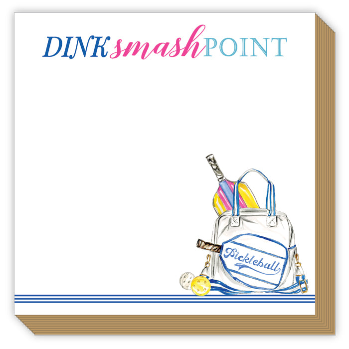 Dink Smash Point Pickleball Bag Icons Luxe Notepad