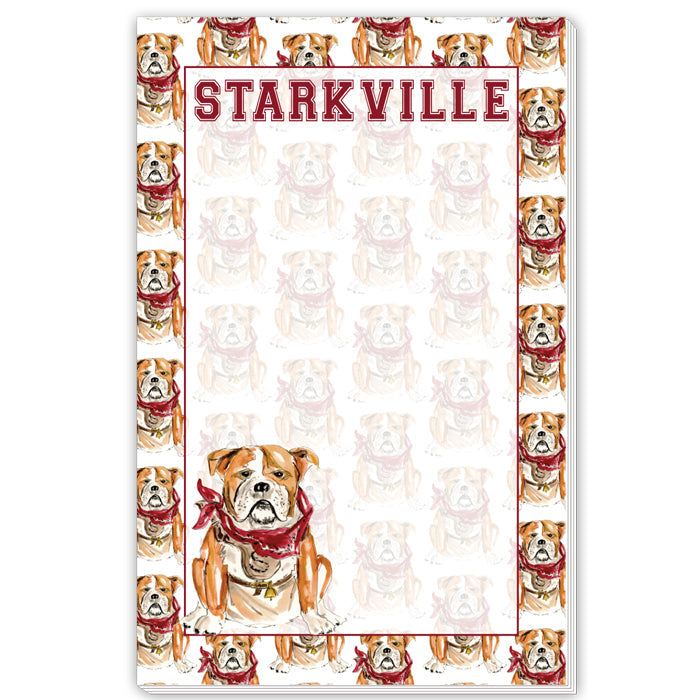 Starkville Orange Cowboy Large Notepad