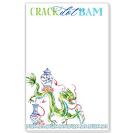 Crack Dot Bam Mahjong Dragon Large Notepad