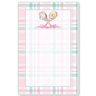 Tennis Club Plaid Large Notepad