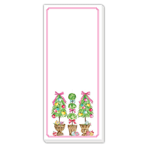 Vintage Pink Topiaries Skinny Pad