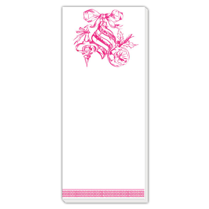 Pink Christmas Toile Skinny Pad