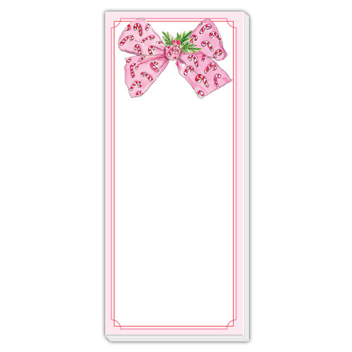 Pink Christmas Bow Skinny Pad