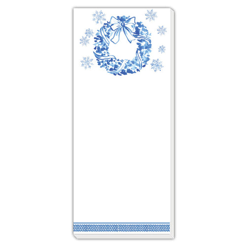 Blue Christmas Toile Skinny Pad