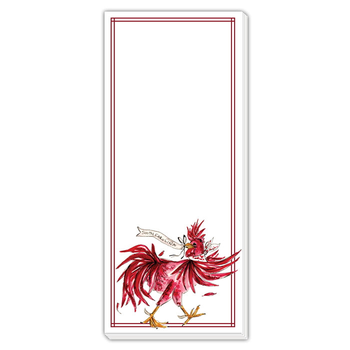 Maroon Gamecock Skinny Notepad