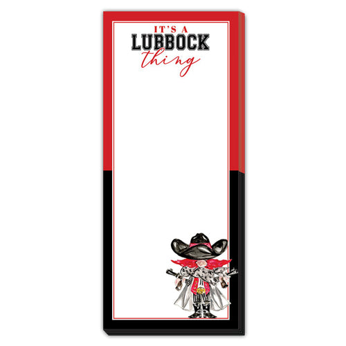 It's A Lubbock Thing Raider Skinny Notepad