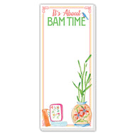 It's About Bam Time Mahjong Skinny Notepad
