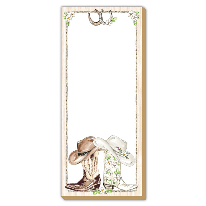 His And Hers Western Wedding Boots Luxe Skinny Pad