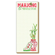 Mahjong & Mistletoe Luxe Skinny Notepad