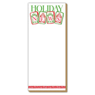 Holiday News Mahjong Luxe Skinny Notepad