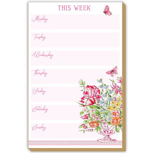 Pink Botanical Weekly Luxe Large Pad