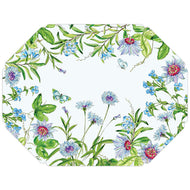 Blue Botanical Posh Die-Cut Placemats