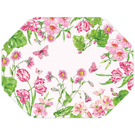 Pink Botanical Posh Die-Cut Placemats
