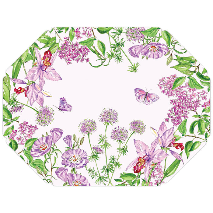 Lavender Botanical Posh Die-Cut Placemats