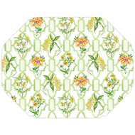 Green Botanical Pattern Posh Die-Cut Placemats