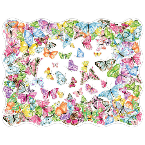 Wild Butterflies Scallop Posh Die-Cut Placemats