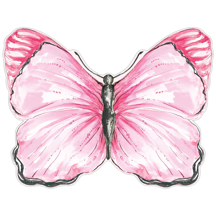 Pink Butterfly Posh Die-Cut Placemats