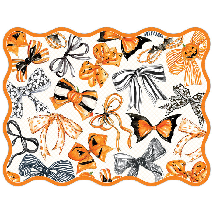 Halloween Bows Posh Die-Cut Placemats