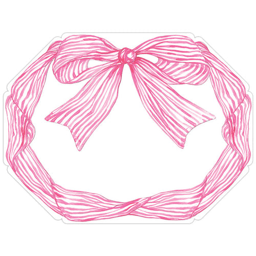 Pink Bow Posh Die-Cut Placemats