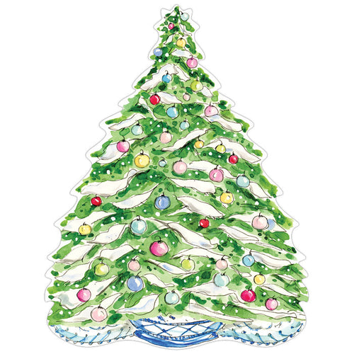 Winter Wonderland Christmas Tree Posh Die-Cut Placemats