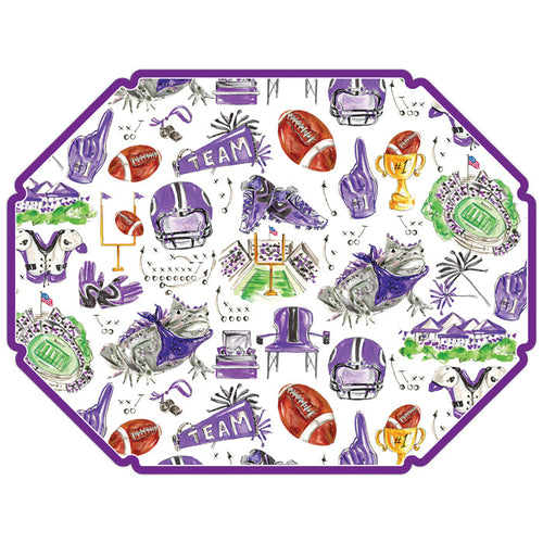 TCU Icons Posh Die-Cut Placemats