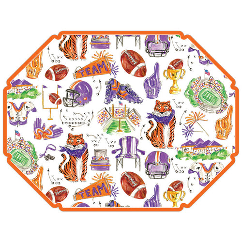 Clemson Icons Posh Die-Cut Placemats