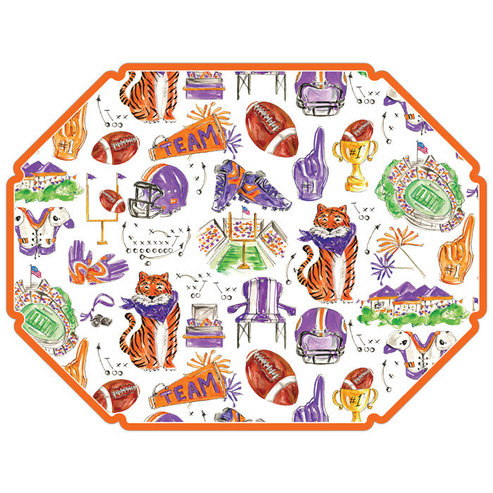Clemson Icons Posh Die-Cut Placemats