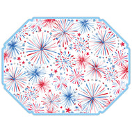 Patriotic Fireworks Posh Die-Cut Placemat