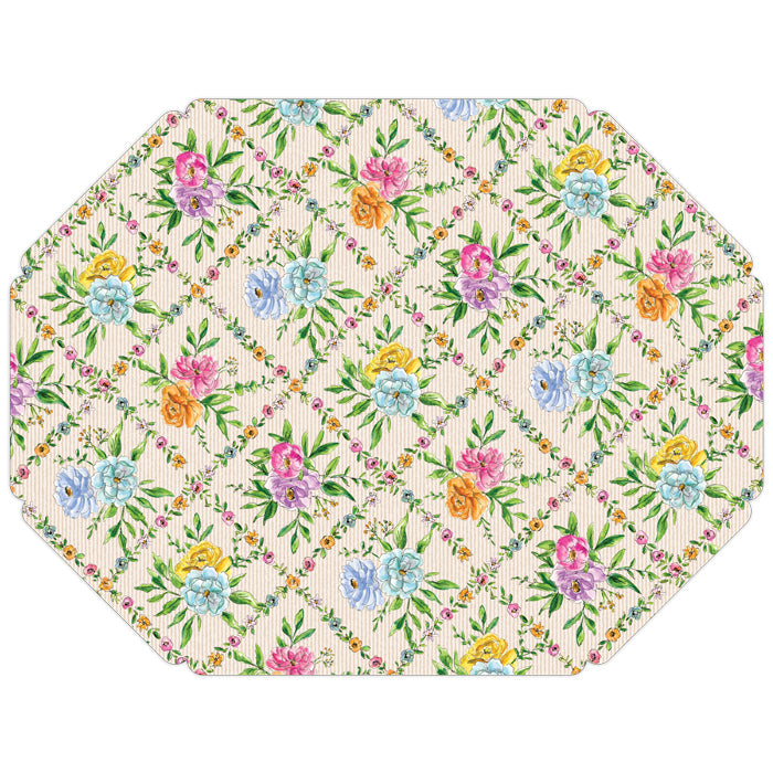Western Floral Trellis Posh Die-Cut Placemat
