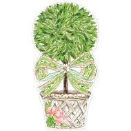 Garden Party Topiary With Green Posh Die-Cut Placemat