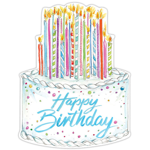 Happy Birthday Colorful Birthday Posh Die-Cut Placemat