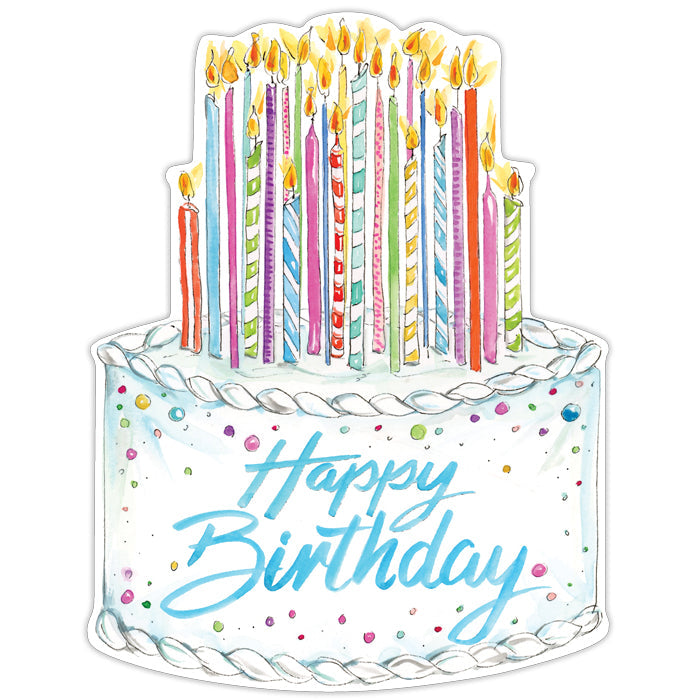 Happy Birthday Colorful Birthday Posh Die-Cut Placemat